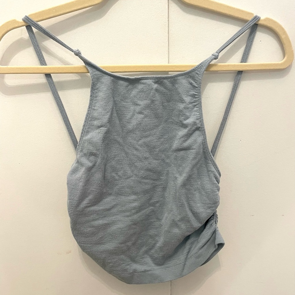 UO blue high-neck tank top